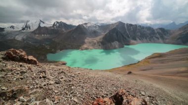 Ala Kul lake Tien Shan dağlar Kırgızistan