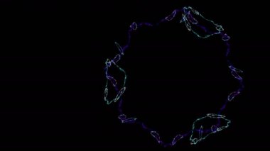 yaratıcı tasarım için 3D soyut fraktal resimde arka plan
