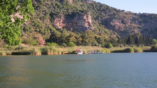 Kaunian rock tombs in Hellenistic style — Stock Video