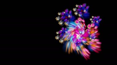 3D soyut fraktal gösterim amacıyla yaratıcı tasarım