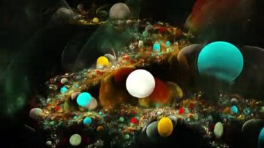 Yaratıcı tasarım için soyut fraktal arkaplan