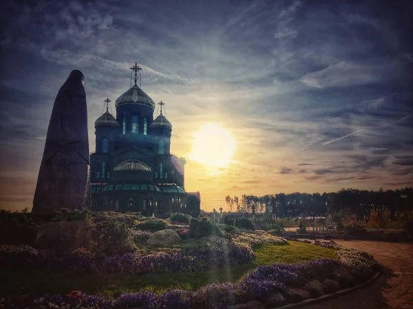 莫斯科的俄罗斯旧教堂 — 图库照片