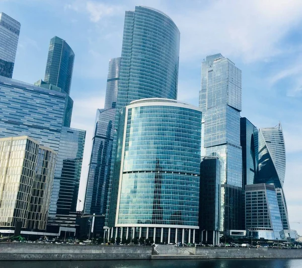 Панорама Москви Історичні Будівлі Міжнародний Бізнес Центр — стокове фото