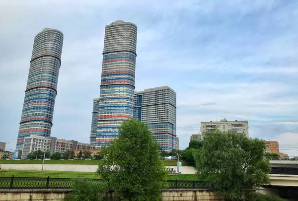 モスクワのパノラマビュー 歴史的建造物 国際ビジネスセンター — ストック写真