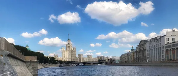 Vista Panorâmica Moscovo Prédios Históricos Centro Negócios Internacional — Fotografia de Stock