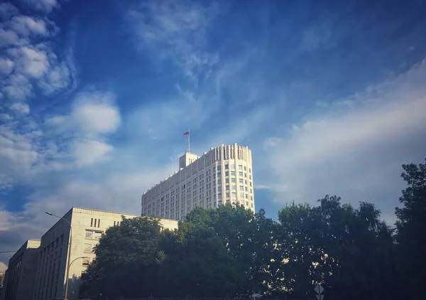 Vista Panorâmica Moscovo Prédios Históricos Centro Negócios Internacional — Fotografia de Stock