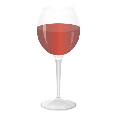 Kırmızı şaraplı şarap kadehi.
