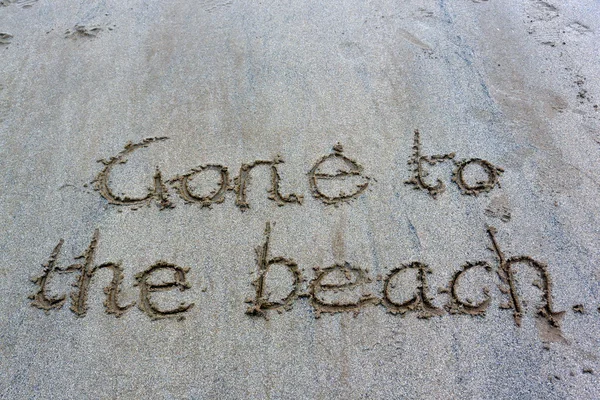 Beach Writing — Stock Photo, Image