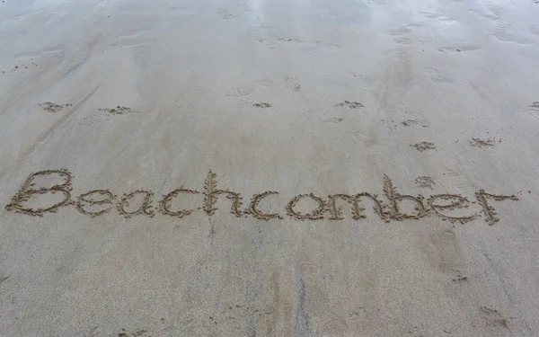 Beach Writing — Stock Photo, Image
