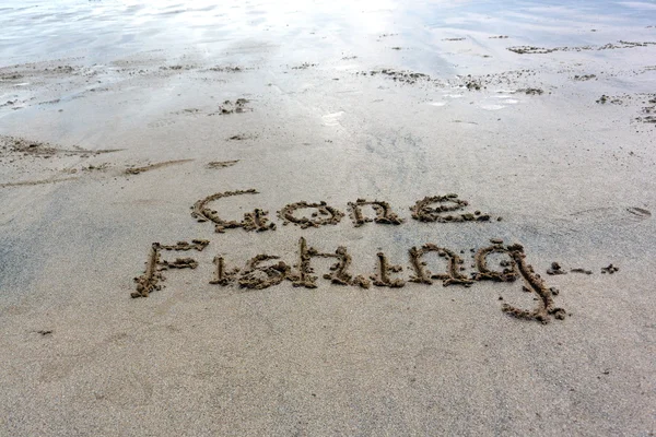 Beach Writing — Stock Photo, Image