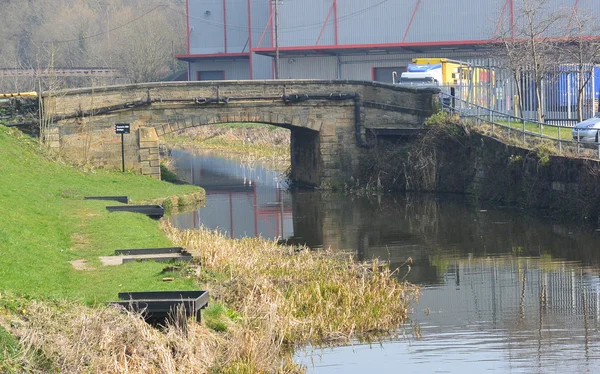 Vista del Canal desde el Towpath — Foto de Stock