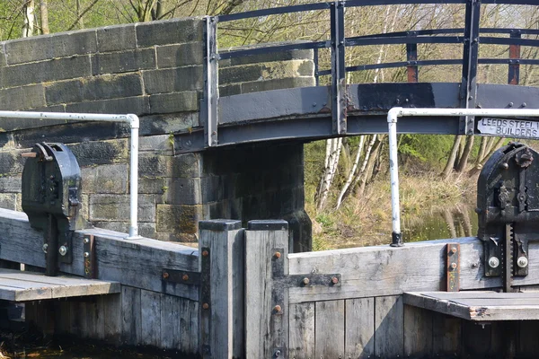 Vista do Canal a partir do Towpath — Fotografia de Stock