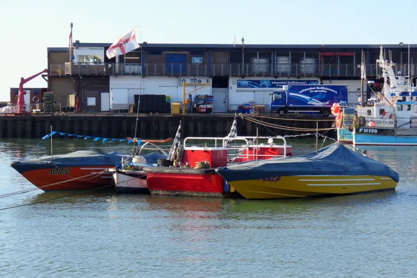 Bridlington kikötő hajók — Stock Fotó