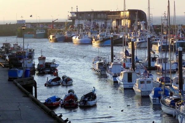 Barcos en Bridlington Harbour —  Fotos de Stock