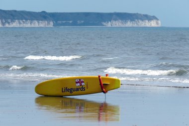 Cankurtaran'ın sörf tahtası sahilde