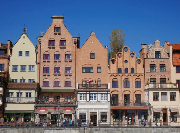 Färgglada Byggnader Höjd Gamla Stan Gdansk Tricity Poland — Stockfoto