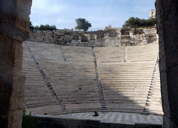 Odeone Erode Attico Teatro All Aperto Atenne Antica Grecia — Foto Stock