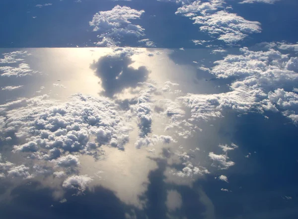 Vista Superior Nuvens Brancas Abaixo Golfo Tailândia — Fotografia de Stock