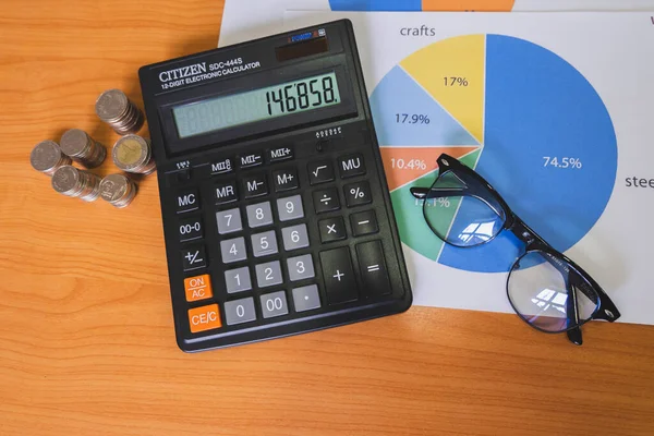 Calculation Income Investment Profits — Stock Photo, Image