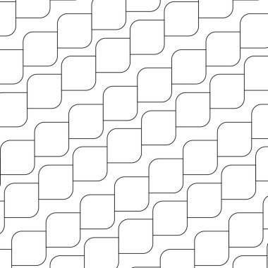 İki yuvarlak köşeli, pürüzsüz kare deseni. 