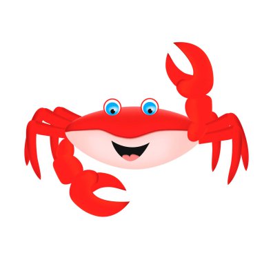 Beyaz arka planda sevimli deniz kaplumbağası. Çizgi film illüstrasyonu