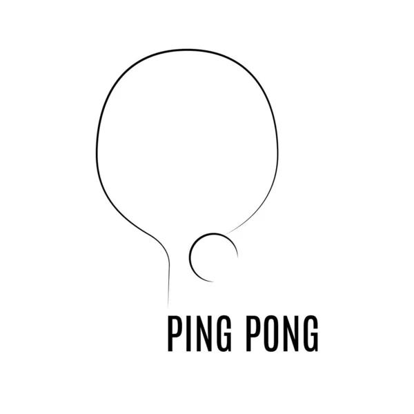Дизайн логотипа пинг-понга. Настольный теннис — стоковый вектор