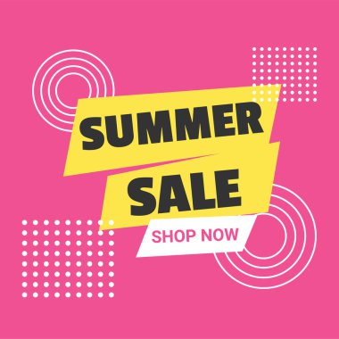 Yaz indirimi afiş şablonu. Özel teklif 