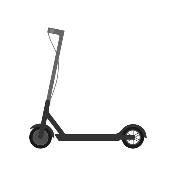 Elektrikli scooter. Şehir yaşam tarzı için eko taşıma. — Stok Vektör