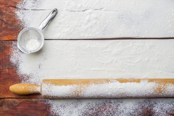 Baking bread background — Stock Photo, Image