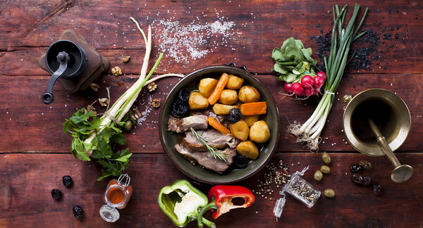 Продукты питания из керамической плиты
