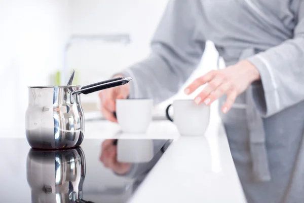 Marktlieden, koffie in de ochtend — Stockfoto