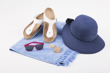 Parlak plaj aksesuarları