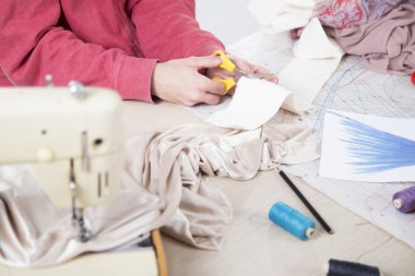 taylor kesim kumaş scissor.cutting kumaş taylor makasla kullanma