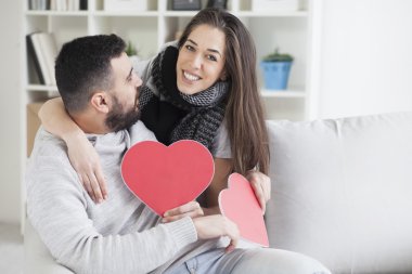 karton kalp paylaşımı Çift 