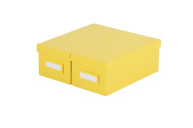 Beyaz arka plan üzerinde izole kutuları