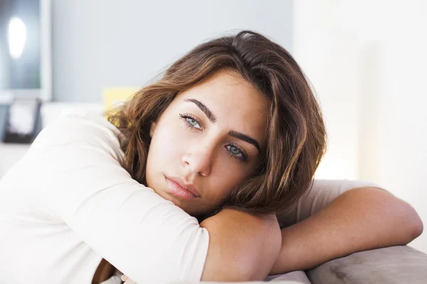 Lonely sad woman — Stock Photo, Image