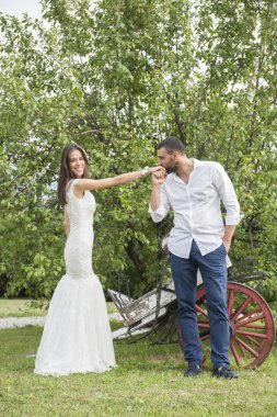 Gelin ve Damat Düğün üzerinde