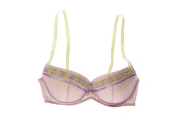 sutyen üzerine beyaz izole