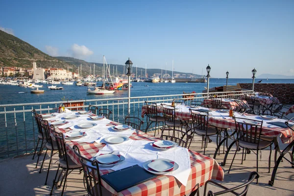 Beautiful seaside view from balcony