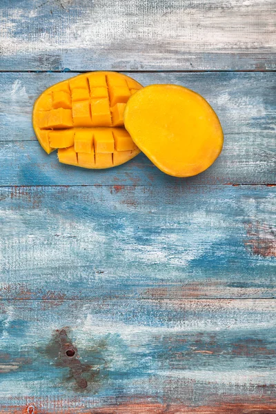 Mango nakrájené na kostičky — Stock fotografie