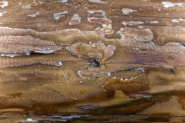 Wooden board with dark knot — Stock Photo, Image