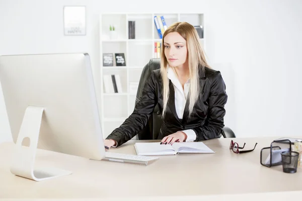 Bisnis wanita muda di kantor — Stok Foto