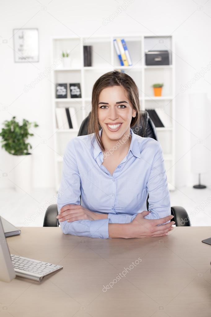 Business young women in office