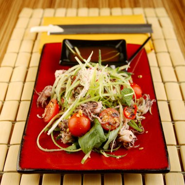 Asya gıda plaka üzerinde