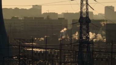 Termik santral görünümünü