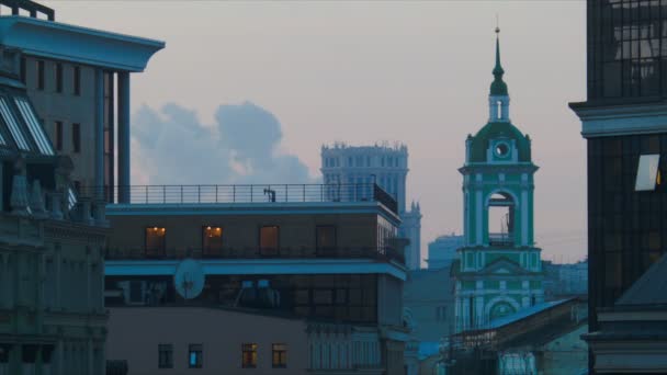 Вид на Москву — стоковое видео