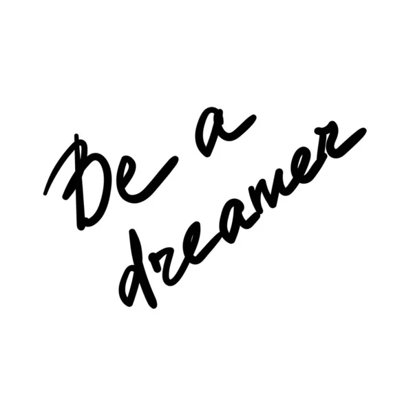 Lettering Dreamer White Background — Stock Photo, Image