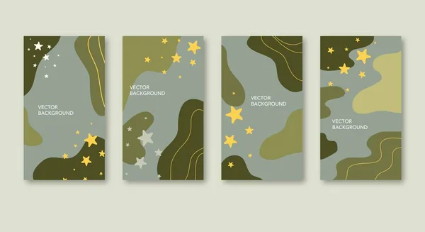 Parlak afişler, posterler, kapak şablonları, askeri tarzda sosyal medya hikayeleri için duvar kağıtları. Anavatan Gününün Savunucusu.