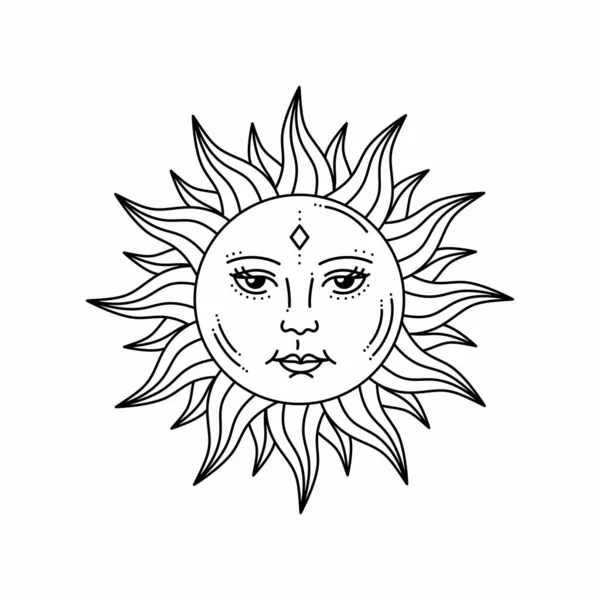 sun and moon tattoo drawing  Clip Art Library