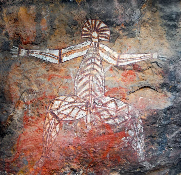 Hieróglifos Aborígenes Australianos Encontrados Território Norte — Fotografia de Stock
